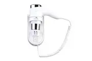 Dolphy 1875W Fast-Drying Wall Mounted Hair Dryer - White, Low Noise & Micro Switch Control