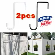 Garden Decor Metal Plant Hooks Storage Basket Hook Fence Bucket Basket Holder AU