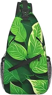 [DRTGEDS] St Patricks Day Leaves Sling Backpack,Men Cross Chest Bag Diagonally,Shoulder Bag For Outdoor Travel Cycling Bag