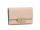 Michael Kors L3633 Cece Small Pink Leather Card Case Women's Wallet