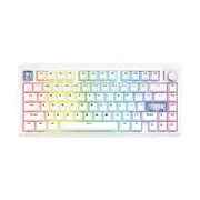 Fantech MAXFIT8 QMK Wireless Mechanical White Keyboard - Brown Switch [KBFTMK921WHBW]