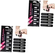 Minkissy 2sets Finger Protection Unique U-shaped Design Nail Polish Protectors Nail Tape Sticker 100sheets*2