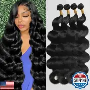Human Hair Body Wave 4 Bundles 18 20 22 24 Inch 12A 100% Unprocessed Myanmar
