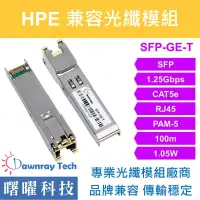 在飛比找蝦皮購物優惠-含稅開票【曙曜】HPE兼容 J8177C電模組 1.25G 