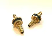 2PCS Ori Copper Fuel Tank Straight Through Nozzle For RC Fuel Line System