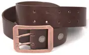 Helstons Double D Belt, brown, Size 95 cm for Men