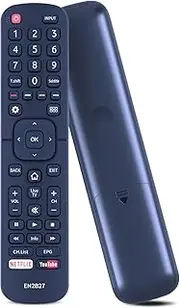PZL Universal Replacement Remote Control for All Hisense LED HD TV Smart TVs EN2B27 EN2B27HB EN-2B27 RC3394402/01 3139 238 58R5 65R5 32N4 32P4 43P6 55K760UW, with Netflix, Prime Video, YouTube