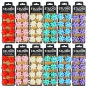 96pc Studio Gift Wrapping 3.7cm Gift Bow Home Party Decor Assorted Colours