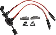 Lyaciomn SAE Power Socket Side Wall Port 10AWG Solar Panel Flush Mount Connector Plug Cable for Solar Generator Battery Charger