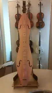 4 strings Appalachian Dulcimer, Mountain Dulcimer, Hora, Romania
