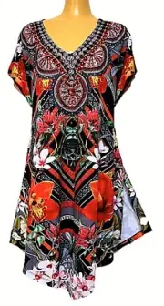 TS TAKING SHAPE plus size S / 16 Madagascar Tunic sexy sparkle top NWT rrp$130!