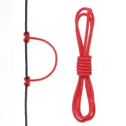 Archery D Loop Rope 2 FT, Bow D Loop String Release Material Nock Wire, Red