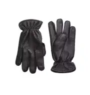 $250 NWT Hickey Freeman Black Leather with Cashmere Lining Gloves Size XL