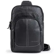 Sling Bag for Men Black Crossbody Bags for Women Genuine Leather Cross Body B...