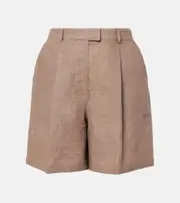 [Brunello Cucinelli] Brunello Cucinelli Linen shorts AU 18 brown