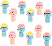 Parliky Animal Pen Set Pencil Extenders Silicone Tips Lengthener for School Office Creative Art Supplies