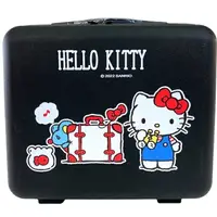 在飛比找樂天市場購物網優惠-小禮堂 Hello Kitty 手提硬殼旅行化妝箱 (黑行李