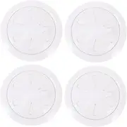 Manual Style Floor Drain Covers 4pcs Set Odor Proof Drain Filter Stopper Bathroom Accessory -8.8cm Diameter