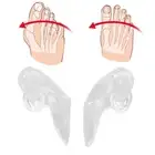 1 Pairs Reusable Toe Separator Discomfort Relief Silicone Toe Spacers For Bu SPG