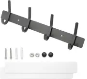 Hand Towel Hooks Rack Wall Mount Adhesive Stainless Steel Metal Coat Hangers