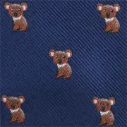 Koala Pocket Square Navy Blue