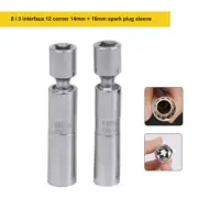 14/16mm Spark Plug Socket Wrench 12 Angle Repairing Removal Tool Thin Wall 3/8"