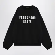 [Fear of God Essentials] Black Sweatshirt With Embroidered Logo S Black