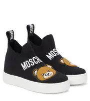 [Moschino Kids] Moschino Kids Sock sneakers UK 1 black