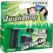 instax Fujifilm Instax Single use Camera, Black/Green, 27 exposures with Flash