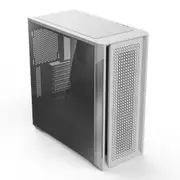 ALmordor Full Tower Gaming PC Computer Case with Tempered Glass and High-Airflow Mesh, E-ATX Support, Extreme Cooling, White