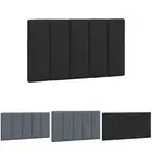Headboard Cushion "Hanko" Dark Grey 107 cm King Single Velvet vidaXL