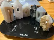 Natural Polished Tower Point Crystal Geode Agate 114g to 184g Rock