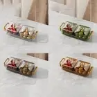 Snacks Platter With Lid Fruit Plate Portable Dried Fruit Tray Candy Storage Box