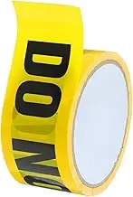ERINGOGO 1 Roll Do Not Enter Safety Tape Yellow Warning Tape with Strong Adhesive for Walls Floors for Construction Sites Hazardous Areas Weather Resistant