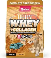 Maxine's Burn Whey + Collagen Caramel Biscuit Gluten Free Protein Powder 800 g