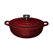 Maxwell & Williams Cookware Cast Iron Round Casserole 26cm/4L - Merlot