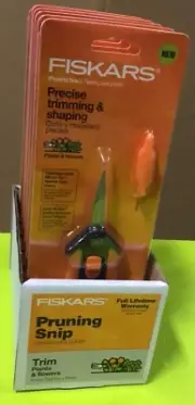 NEW 2 Pairs Fiskars Soft touch Micro Tip SS Trimming Scissor SAVE W/ BAY HYDRO