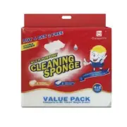 Extra Power Multi-Purpose Magic Cleaning Sponge - 4 Pack + 2 Bonus Eraser Pads