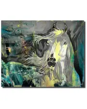 Ready2HangArt Equestrian Saddle Ink PSXIX Canvas Wall Art by Tristan Scott