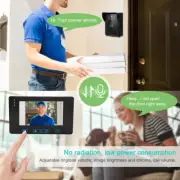 Video Doorbell Wired WIFI 7in HD Display Remote APP Visual IR Night I WTD