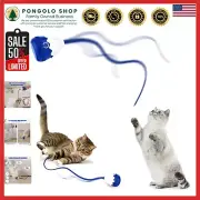 Durable USB Charging Cat Wand with Replaceable Silicone Tails - Fun for Kittens