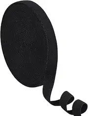 BENECREAT 43.7 Yards Black Bookbinding Sewing Tape, 3/4Inch Wide Bookbinding Repair Tape Cloth Supplies for Bookbinding Book Arts Sewing DIY Craft