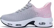 [Quseek] Women Slip On Walking Shoes Tennis Gym Sneakers Comfortable Running Shoe for Athletic Jogging Sports US 6-11