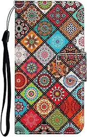 [Verpotex] Compatible with Oppo A96 / Oppo A76 / Realme 9i / Oppo A36 Case, Mobile Phone Case Leather Folding Flip Case Magnetic Wallet Card Slot Flip Case Protective Cover Realme 9i (Ethnic)