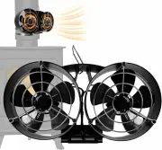 10 Blades Heat Powered Stove Fan With Cover Wall-mounted Fireplace Heat Powered Eco-Friendly Fan Portable Heater Efficie