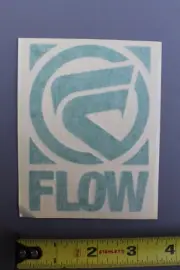 Flow Snowboard Boot Binding Green SNB4 Vintage Snowboarding STICKER Window DECAL