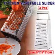 3x Stainless Steel Vegetable Grater Slicer Multi Function Kitchen Shredder Tool
