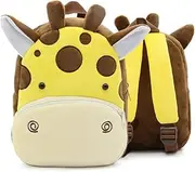 [Bansusu] 3D Cute Giraffe Pattern Mini Baby Kids Backpack Ultralight Toddler Snack Bag Rucksack