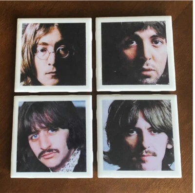 Beatles White Album Ceramic Coasters - Set Of 4
