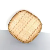 在飛比找松果購物優惠-DecoBox精緻方形淺竹盤(24高4公分)(方形米蘿，竹編